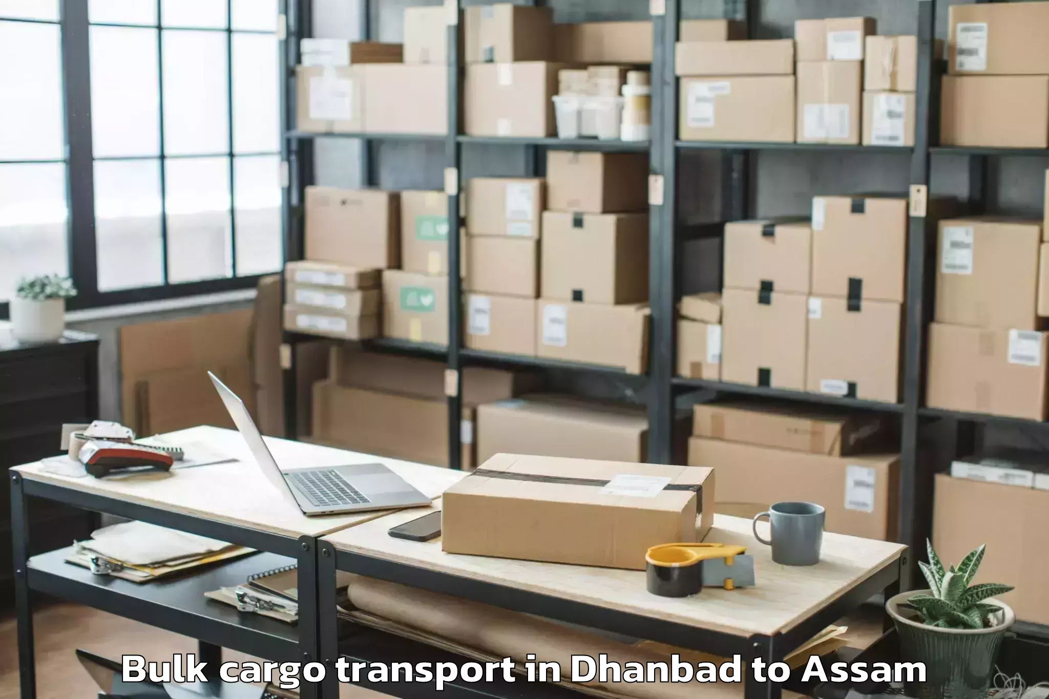 Book Dhanbad to Bongaigaon Pt Bulk Cargo Transport Online